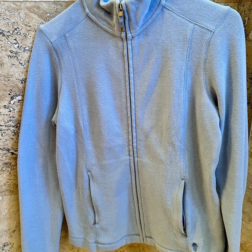 Tommy Bahama Aruba Full Zip sweatshirt in baby blue color